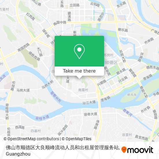 佛山市顺德区大良顺峰流动人员和出租屋管理服务站 map