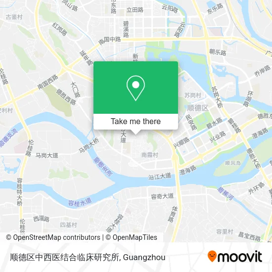 顺德区中西医结合临床研究所 map