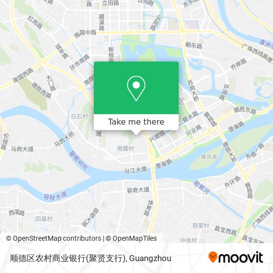 顺德区农村商业银行(聚贤支行) map