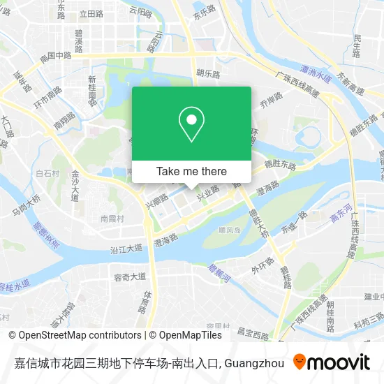 嘉信城市花园三期地下停车场-南出入口 map