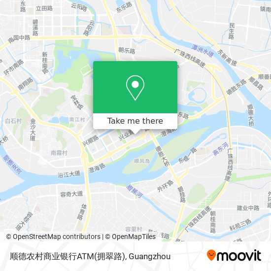 顺德农村商业银行ATM(拥翠路) map