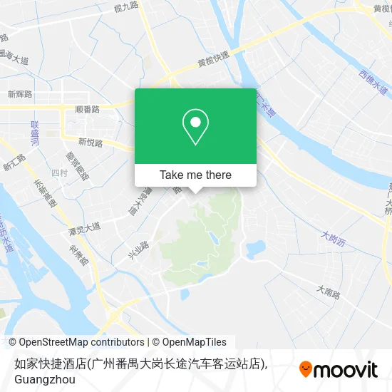 如家快捷酒店(广州番禺大岗长途汽车客运站店) map