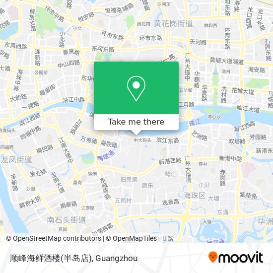 顺峰海鲜酒楼(半岛店) map