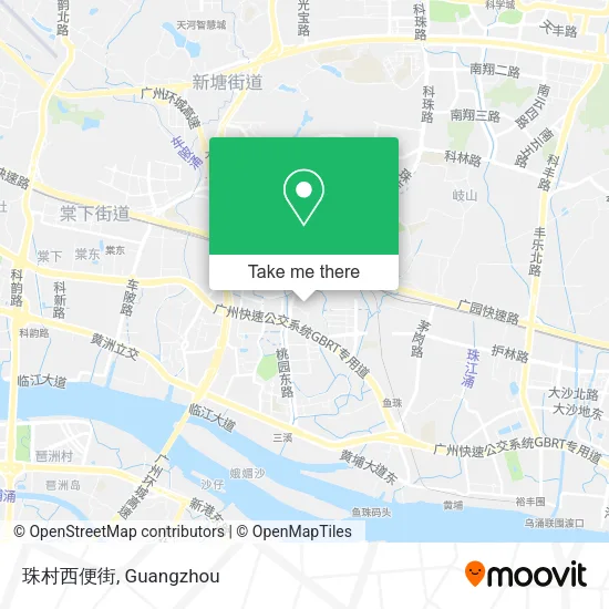 珠村西便街 map