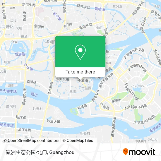 瀛洲生态公园-北门 map