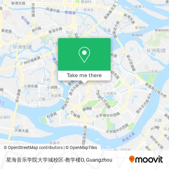 星海音乐学院大学城校区-教学楼D map