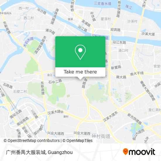 广州番禺大服装城 map