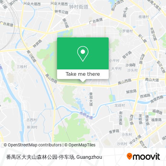 番禺区大夫山森林公园-停车场 map