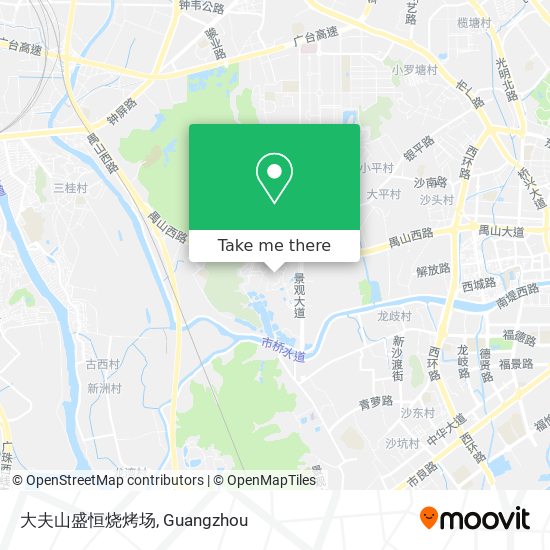 大夫山盛恒烧烤场 map