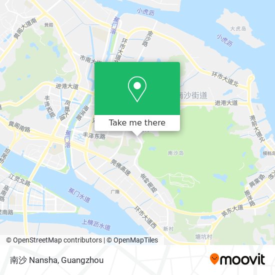 南沙 Nansha map