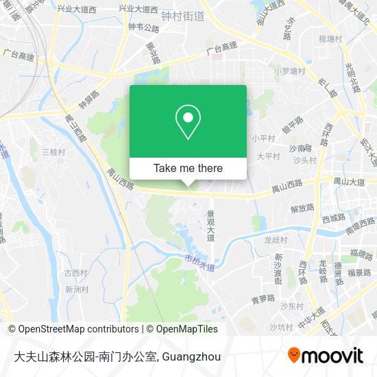 大夫山森林公园-南门办公室 map