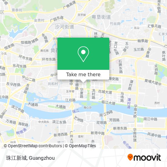 珠江新城 map