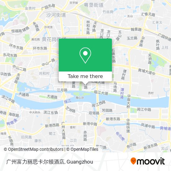 广州富力丽思卡尔顿酒店 map