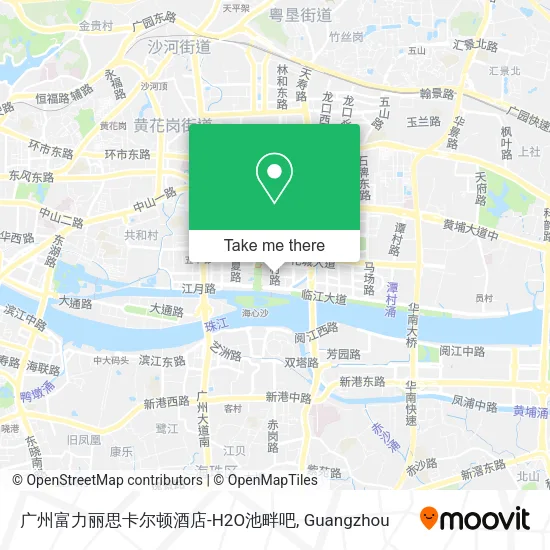 广州富力丽思卡尔顿酒店-H2O池畔吧 map