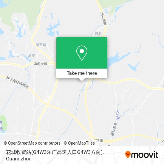 花城收费站(G4W3乐广高速入口G4W3方向) map