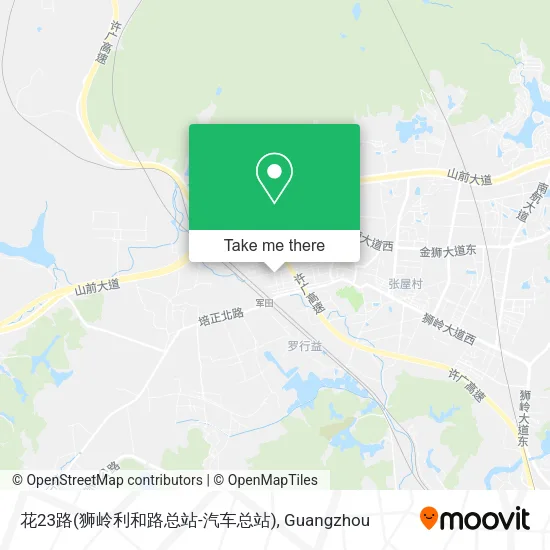 花23路(狮岭利和路总站-汽车总站) map