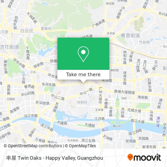 串屋 Twin Oaks - Happy Valley map
