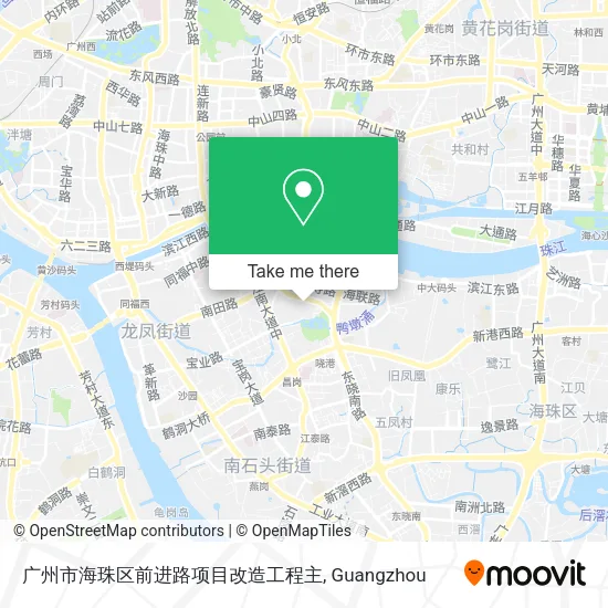 广州市海珠区前进路项目改造工程主 map