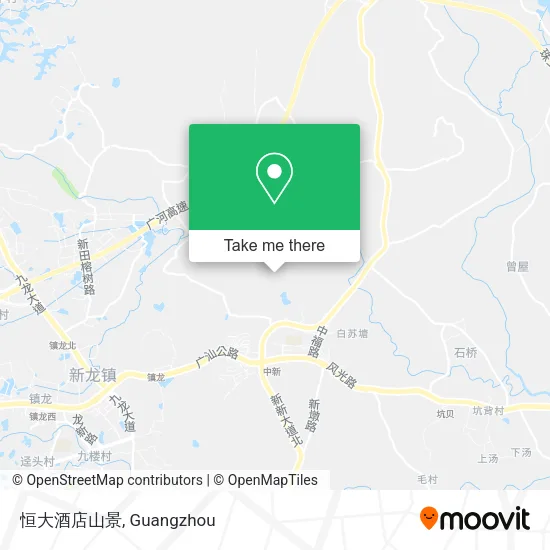 恒大酒店山景 map