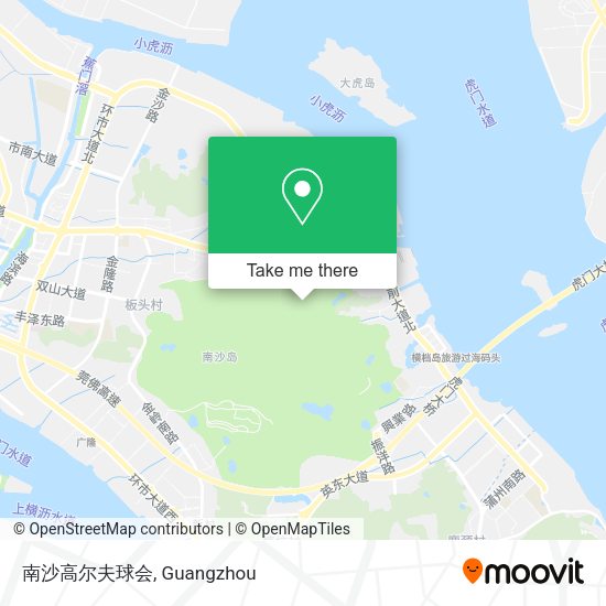 南沙高尔夫球会 map