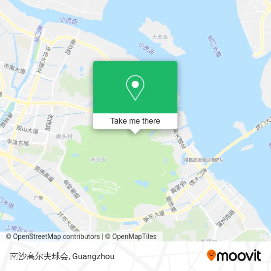 南沙高尔夫球会 map