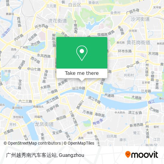 广州越秀南汽车客运站 map