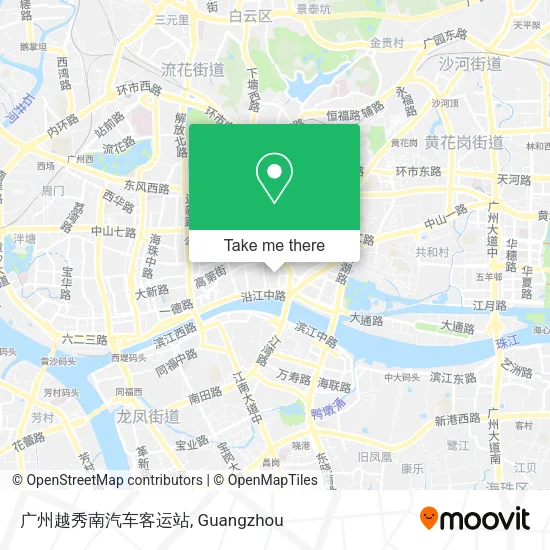广州越秀南汽车客运站 map