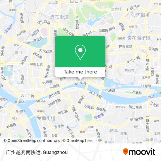 广州越秀南快运 map