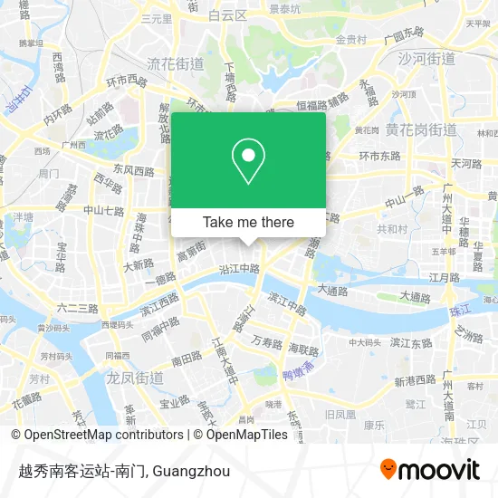 越秀南客运站-南门 map