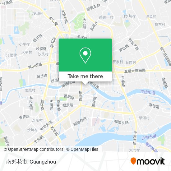 南郊花市 map