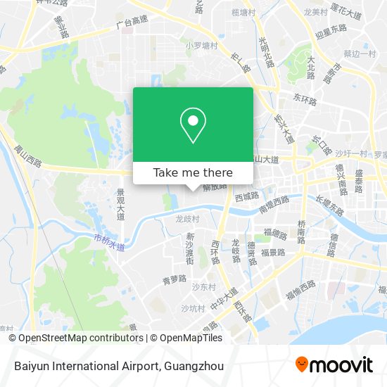 Baiyun International Airport map
