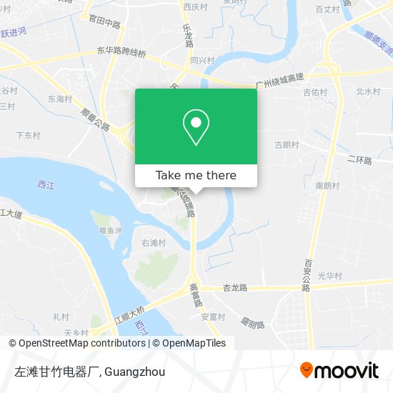 左滩甘竹电器厂 map