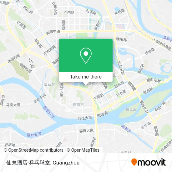 仙泉酒店-乒乓球室 map