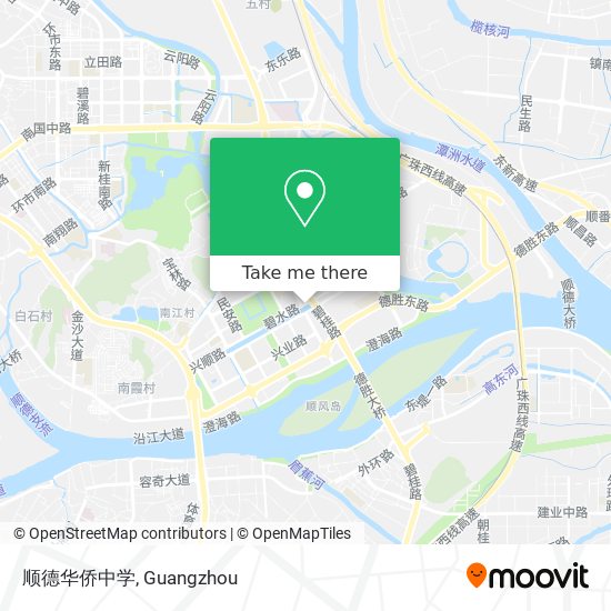 顺德华侨中学 map