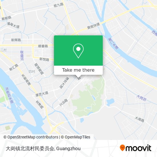 大岗镇北流村民委员会 map