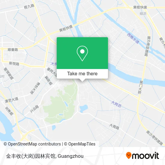 金丰收(大岗)园林宾馆 map