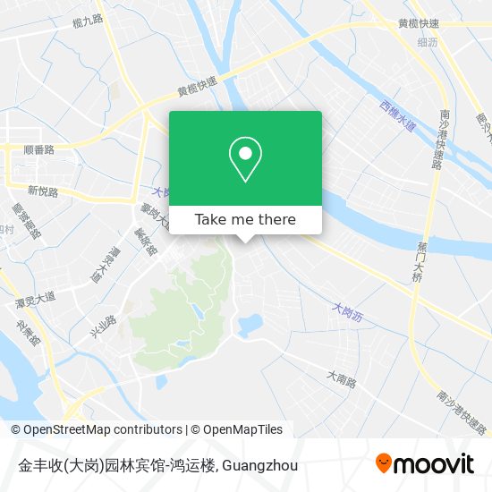 金丰收(大岗)园林宾馆-鸿运楼 map