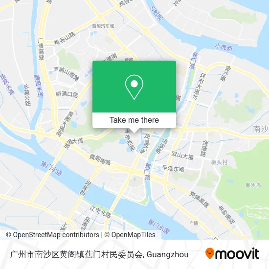 广州市南沙区黄阁镇蕉门村民委员会 map
