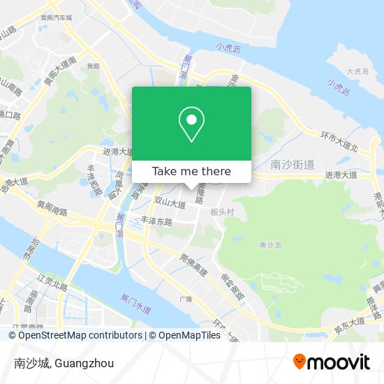 南沙城 map