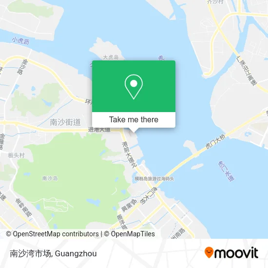 南沙湾市场 map