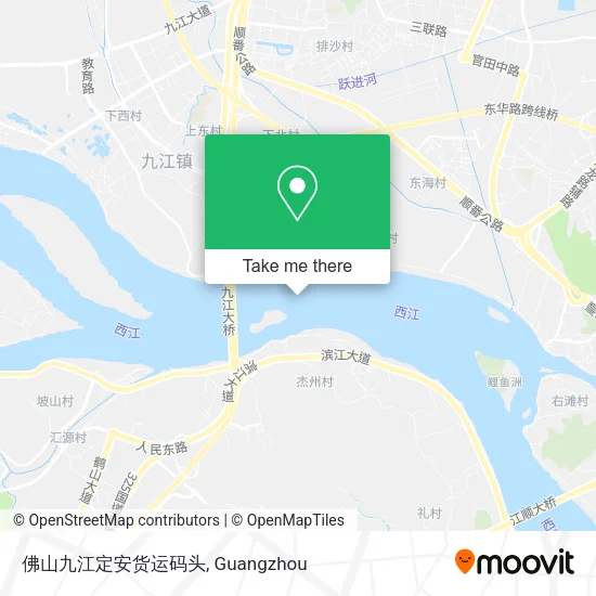 佛山九江定安货运码头 map