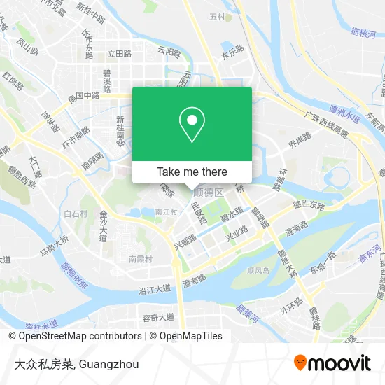 大众私房菜 map