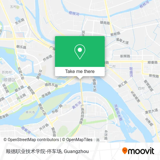 顺德职业技术学院-停车场 map