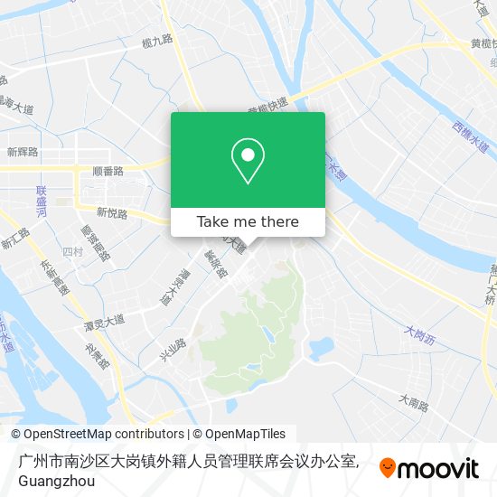 广州市南沙区大岗镇外籍人员管理联席会议办公室 map