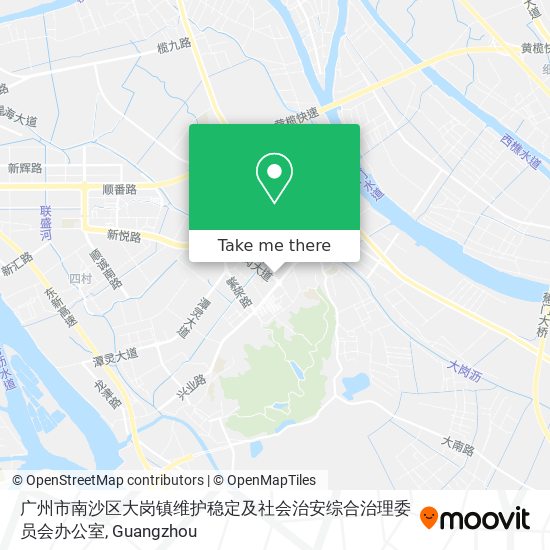 广州市南沙区大岗镇维护稳定及社会治安综合治理委员会办公室 map