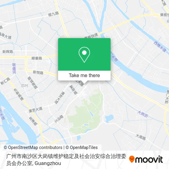 广州市南沙区大岗镇维护稳定及社会治安综合治理委员会办公室 map