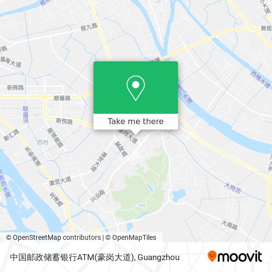 中国邮政储蓄银行ATM(豪岗大道) map