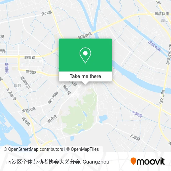 南沙区个体劳动者协会大岗分会 map