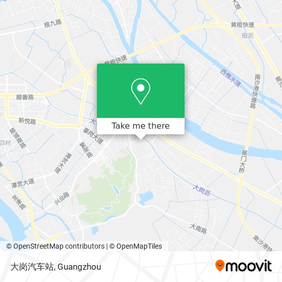 大岗汽车站 map