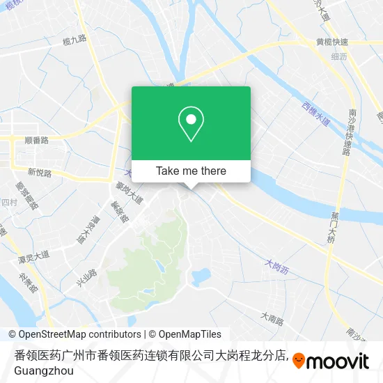 番领医药广州市番领医药连锁有限公司大岗程龙分店 map